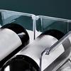 Wine Organizer Stackable Plastic Transparent Water Bear Bottle Holder Rack for Home Display 2 Bottles Transparent