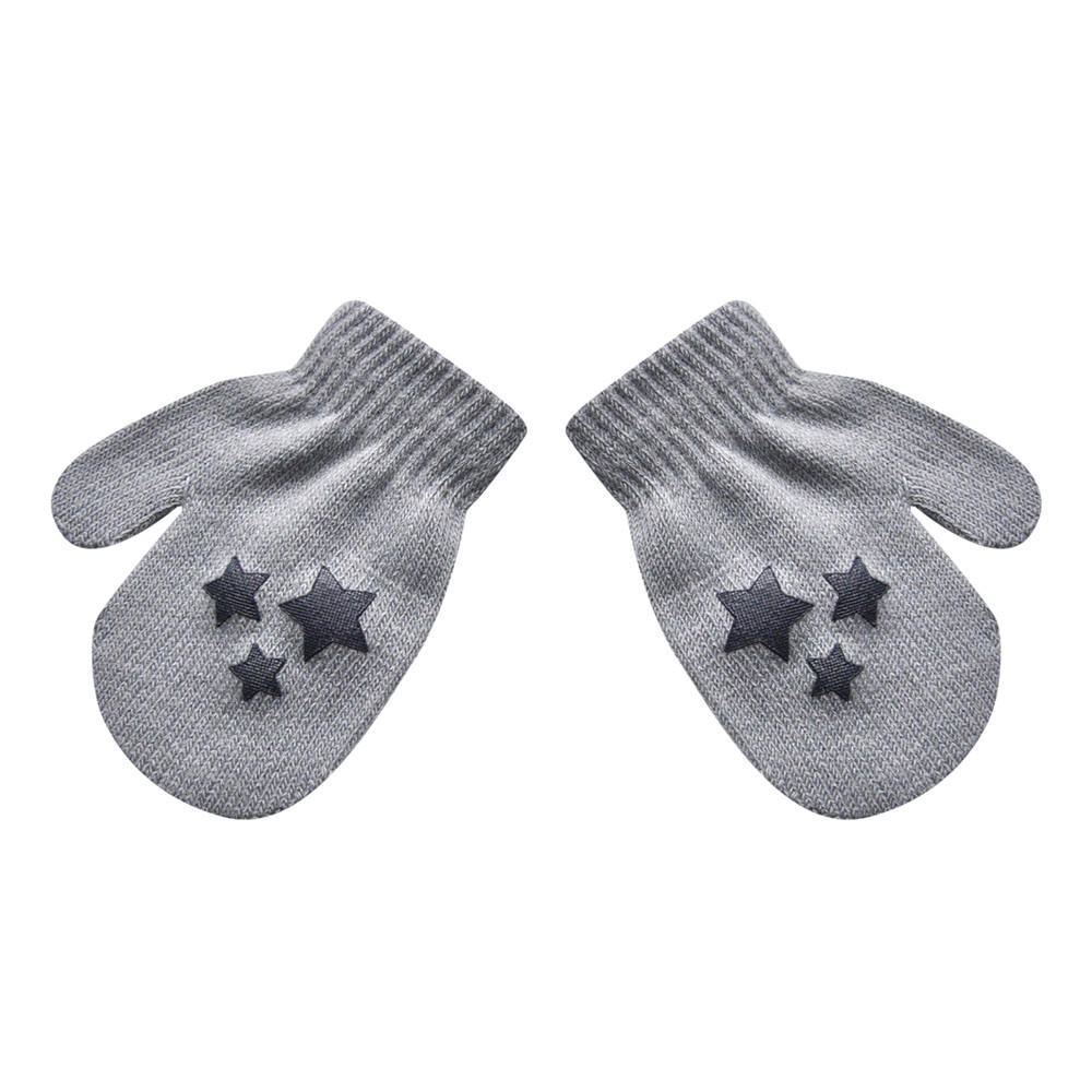 Infant Baby Cute Star Print Hot Girls Boys Of Winter Warm Gloves