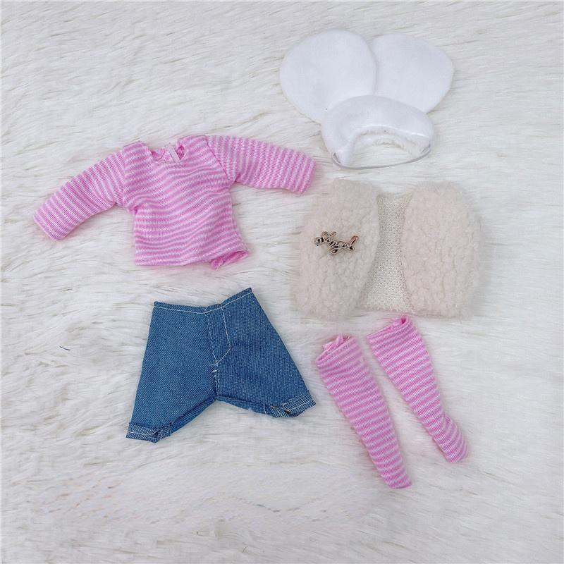 30CM Mini Movable Doll Collection Girls Toy 3D Big Eyes BJD Princess Full Outfits Dresses Collection Childrens Doll Gift