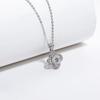 New 1 Carat D Color Moissanite Diamond Luxury Pendant 925 Sterling Silver 40+2+3cm Necklace Fine Jewelry