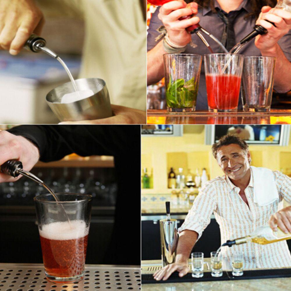 Flow Spout Stainless Steel Kitchen Bar Tool Wine Pourer Bottle Stopper Liquor Spirit Pouring