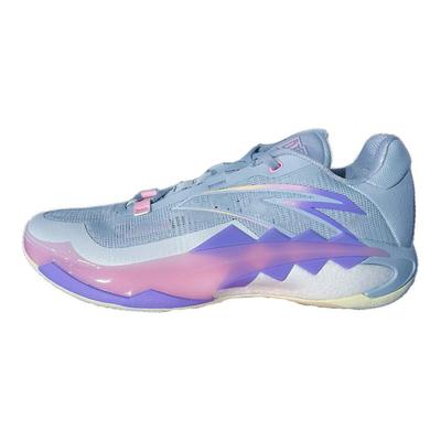Crazy 1 Trendy Shock Absorbing Durable Low Top Basketball Shoes Men sneakers Gray Purple 112421106S-1