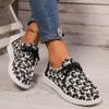 Fashion 2024 Spring and Autumn Casual and Comfortable Round Toe Cross-Strap Running Shoes Fashion New Thick-soled Flat Shoes for Women