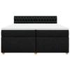 Maison Exclusive - Sommier à lattes de lit avec matelas Noir 200x200 cm Tissu
