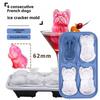 Silicone French Bulldog Ice Cube Mold – Animal-Shaped Ice Tray