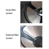 Stainless Steel Coffee Filter Double Layer Design Portable Foldable Dripper for Home Office Travels and Outdoor Brewing