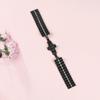 For Fitbit Versa/Versa Lite/Versa 2 Line Splicing Stainless Steel Watch Strap Butterfly Buckle Band