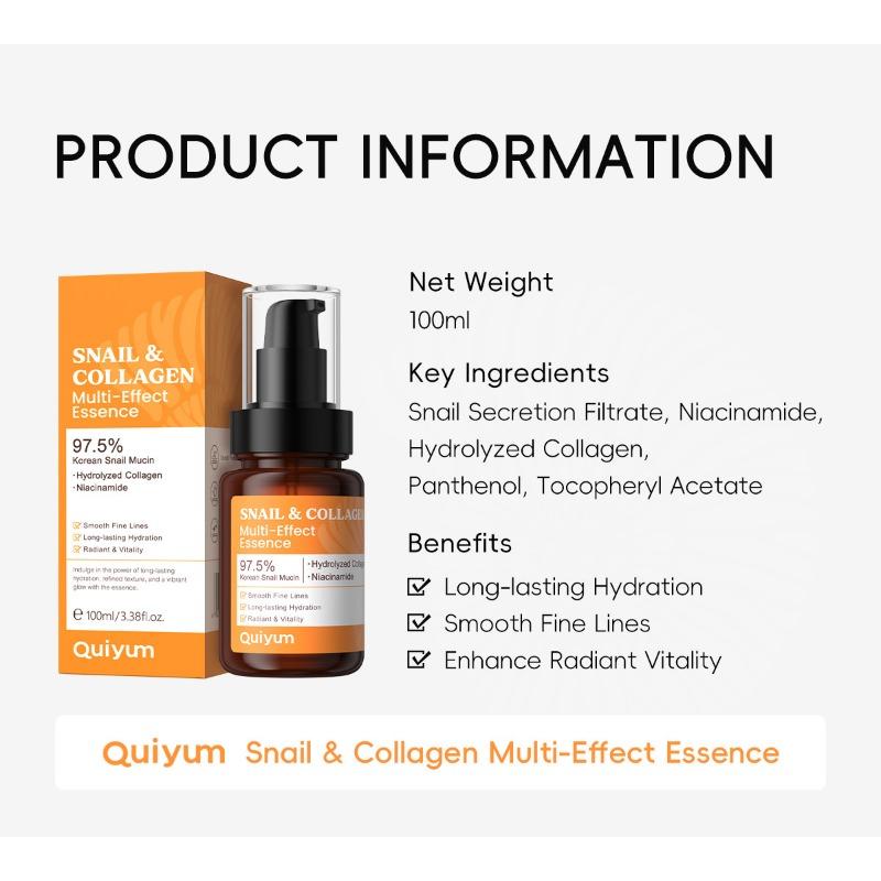 Snail Collagen Серия «Всё в одном», Набор для ухода за кожей 3 шт.