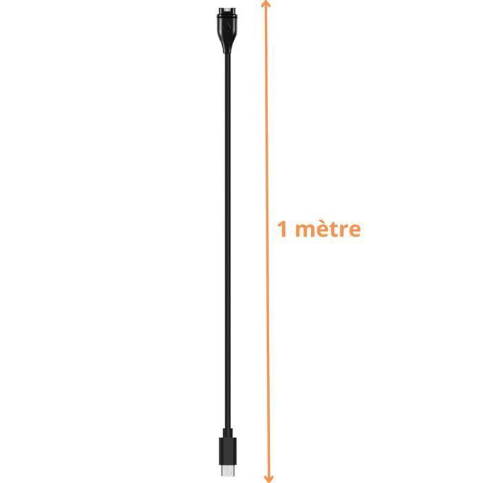 Зарядный кабель USB-C Совместимый с Garmin Fenix 8 E 7 7S 7X 6 6S 6X 5 5S 5X Forerunner 965 45 265 Venu 3 Vivoactive 5 Phonillico®