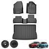 Kotesoto Toyota Rise Коврики для пола Вторые коврики Коврики для багажника Daihatsu Rocky Car Mats Полный комплект RAIZE Багажный коврик Материал TPE ROCKY Водонепроницаемый коврик Rise Cargo