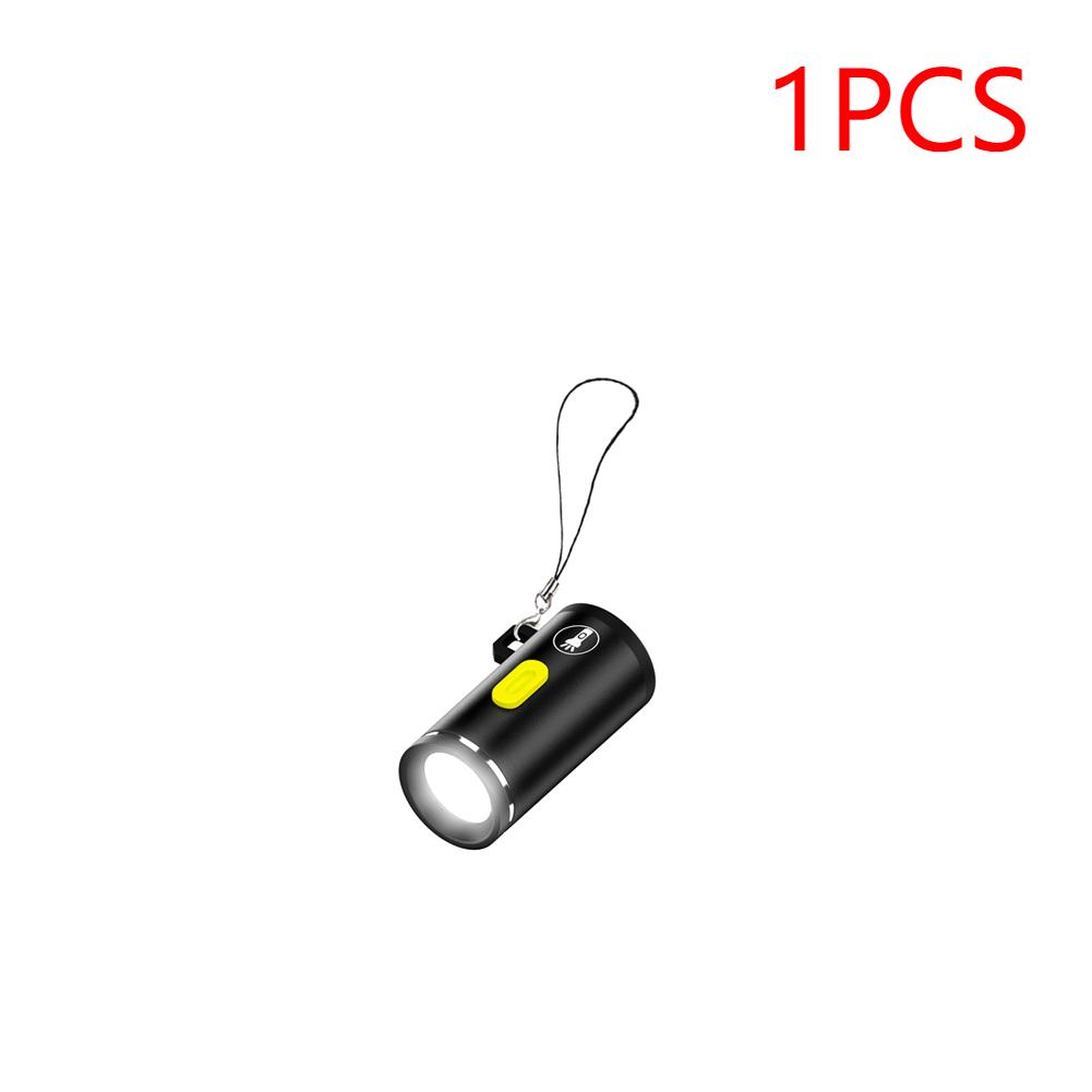 1-5 PCS Compact Type C Power Flashlight Mini Portable LED Light Small Pocket Flashlight Outdoor Emergency Light for Camping
