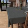 Stain-resistant Rectangular Tablecloth 150x300 Cm LUXURY Gray, by Soleil d'Ocre