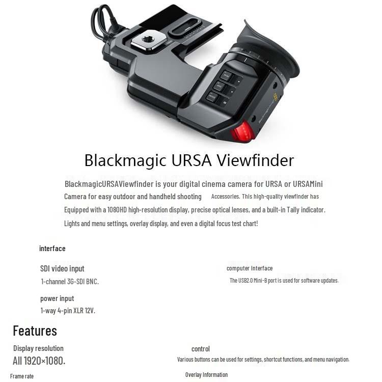 Blackmagic URSA Studio Viewfinder G2 Monitor