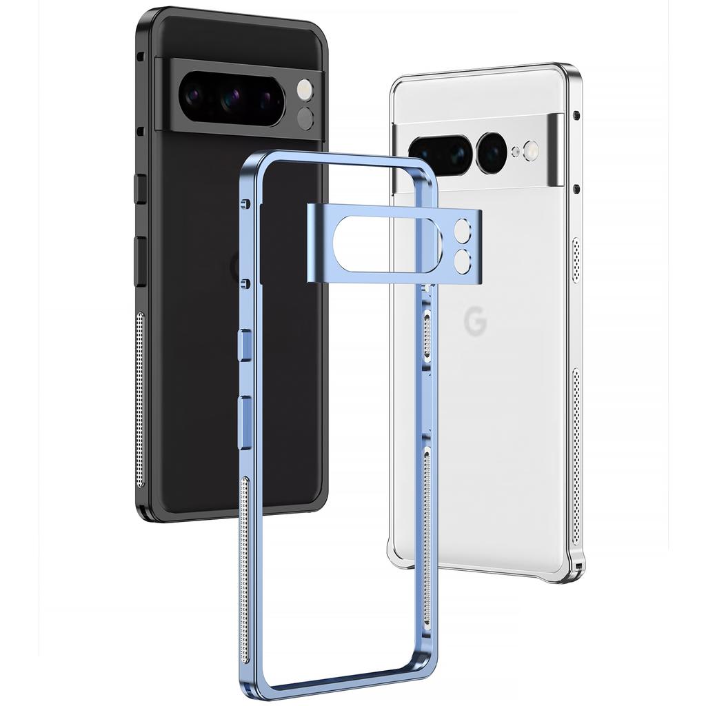 Для Google Pixel 7 Pro 5G Чехлы-бамперы Металлическая рамка Чехол для отвода тепла с защитой объектива