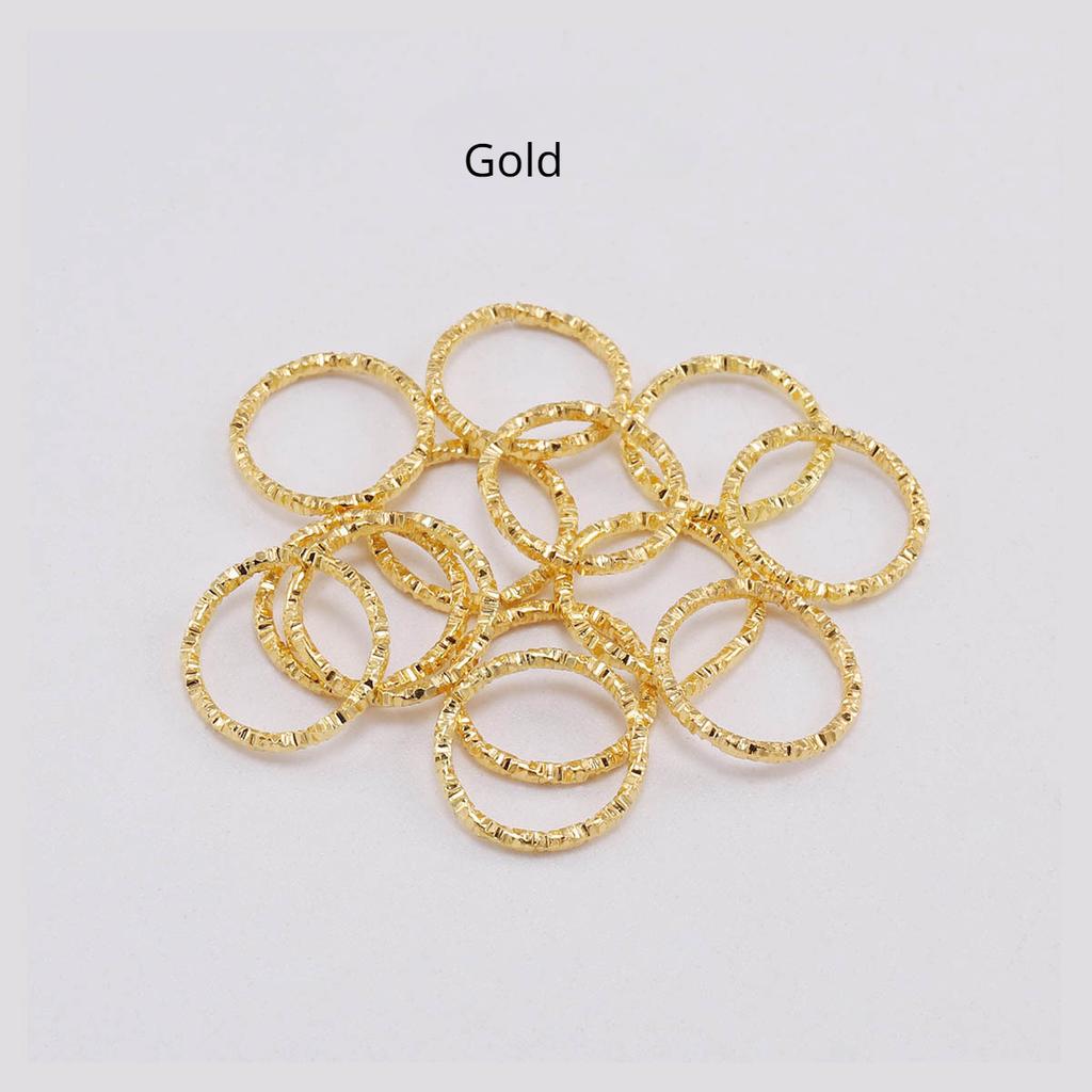 50 шт./лот, новый стиль, прыжковые кольца с золотой звездой, витые разъемные кольца, разделительные кольца, разъемы для изготовления ювелирных изделий, принадлежности для изготовления ювелирных изделий