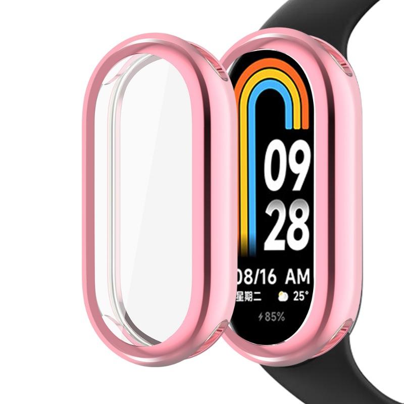 Soft Protective Cover for Xiaomi Mi Band 8 Case Full Screen Protector Shell Bumper Plated Case SmartWatch Accessories for Xiaomi