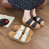Women's Slippers Fashion Wedge Platform Sandals New One-word Slippers Beach Shoes Summer Open Toe Casual Slippers Women's Slides