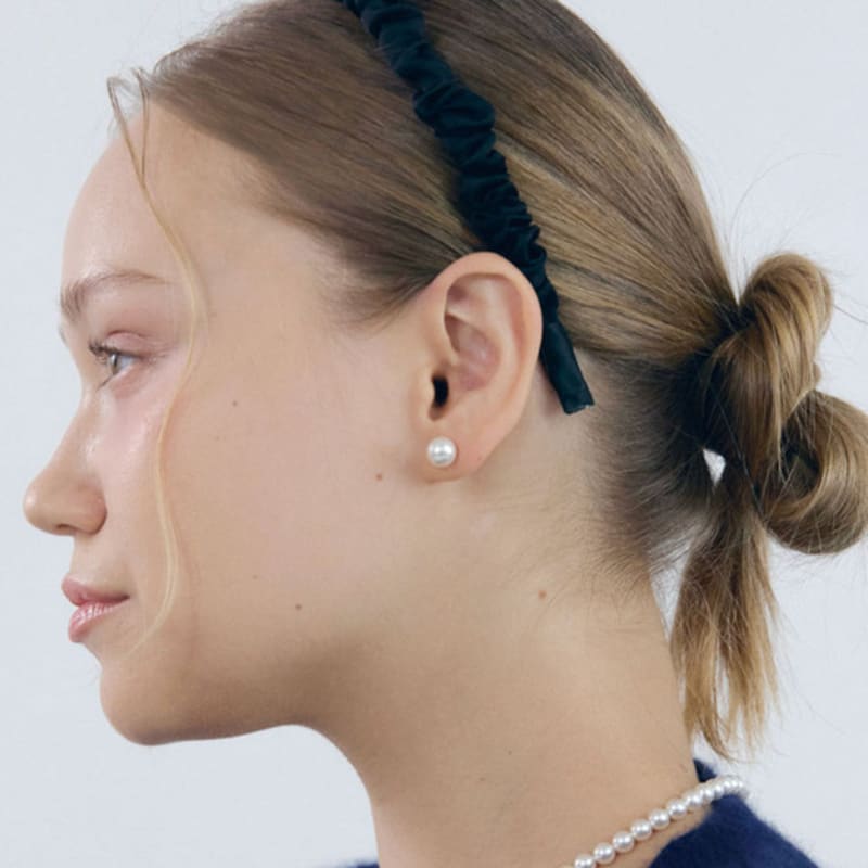 НУОЙ Волнистая тканевая повязка для волос