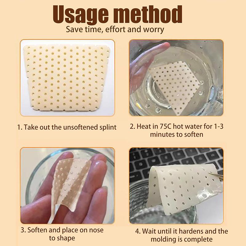 Низкотемпературная термопластичная носовая шина Ринопластика Орто иммобилизованная термопластичная носовая шина для перелома носа