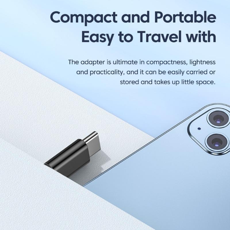 Metal Microed USB Female to Type C Male Adapter Seamlessly Device Connection for Travel Professional