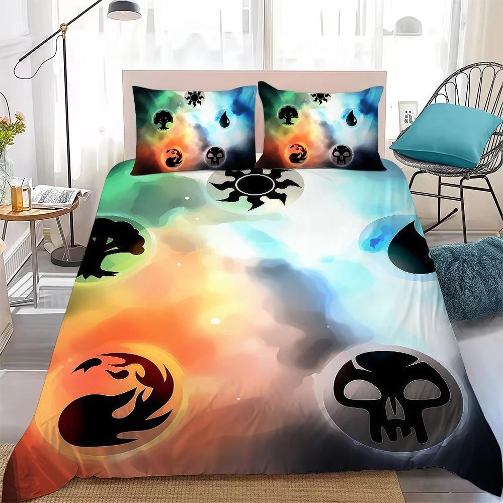 Duvet Cover Pillowcase Magic The G-Gathering Bedding Set Kids Boy Girl 2/3piece set Single Double full Size Bedroom Decoration