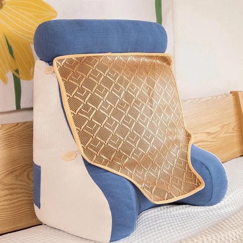 Летняя новая вельветовая подушка Cool Cushion Waistrest Full Fit Large Backrest Многофункциональная однотонная цветная подушка Cool Cushion Waistrest