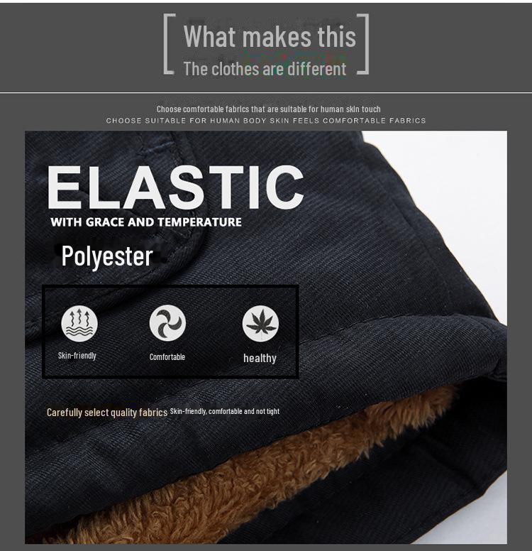 Мужская куртка средней и большой длины из бархата и хлопка 7176 для людей среднего и пожилого возраста