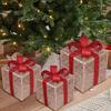 Christmas Light Up Boxes 3 Pieces Holiday Decor Christmas LED Light Decorations For Homeowners Event Planners Interior Designers