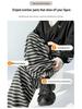 Women’s Spring Striped High-Waisted Wide-Leg Drawstring Pants - Casual Color Block, Loose, Slimming, Two-Wear Style.
