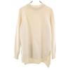 19AW Made In Italy Long Sleeve Sweater 46 Ivory Knit Men's Used