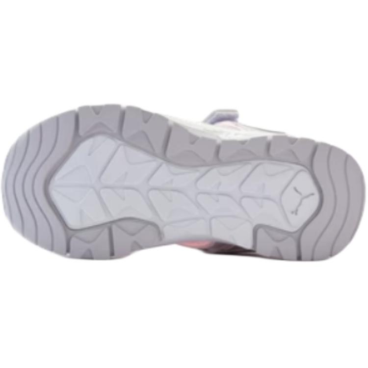 Puma Fun Racer Terra Fabric Comfortable Versatile Breathable Low Top Kids Sandals Kids Sandals Gray Pink 406339-04