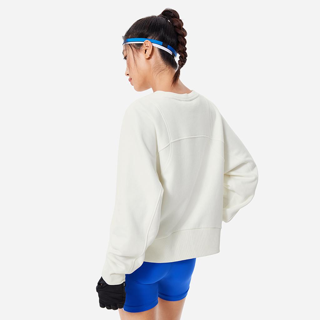 Li Ning Fitness Series Sweatshirt Women's Champagne White AWDU556-4