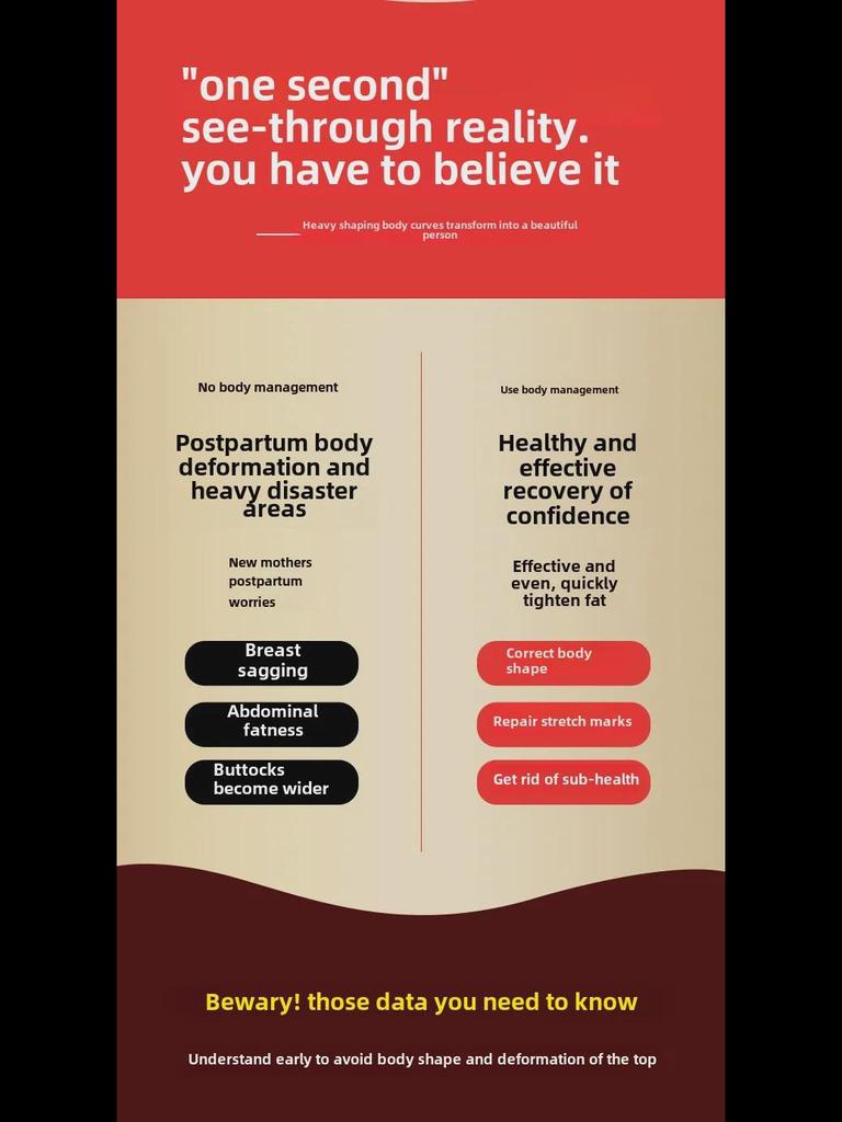 Послеродовой корректирующий комбинезон с длинными рукавами: Брюки с кофеином для укрепления живота, подтяжки талии и подтяжки бедер