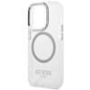 Guess Guhmp14Xhtrms Iphone 14 Pro Max 6,7 Srebrny/Silver Hard Case Metal Outline Magsafe