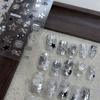 Металлические Серебристые Украшения для Ногтей с Прочным Рельефным Дизайном. Идеально Подходят для Повседневного Ношения и Рукоделия.