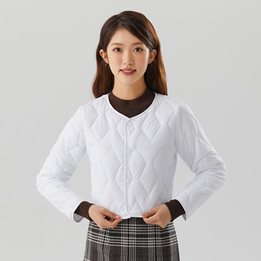 Осенне-зимняя студенческая хлопковая одежда для женщин, легкая короткая хлопковая куртка, женская хлопковая вышивка, молния, можно носить наизнанку 2325