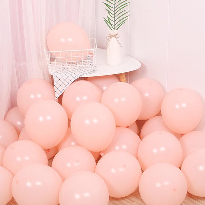 Macaron Balloons, 5-inch and 10-inch Round Thickened Latex Balloons, Wedding Party Supplies, Birthday and Wedding Decorations