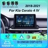 Автомобильное радио Android 14 Carplay Auto 2K экран BT мультимедийный проигрыватель для Kia Cerato 4 IV 2018 - 2021 Автомагнитола стерео 2din головное устройство