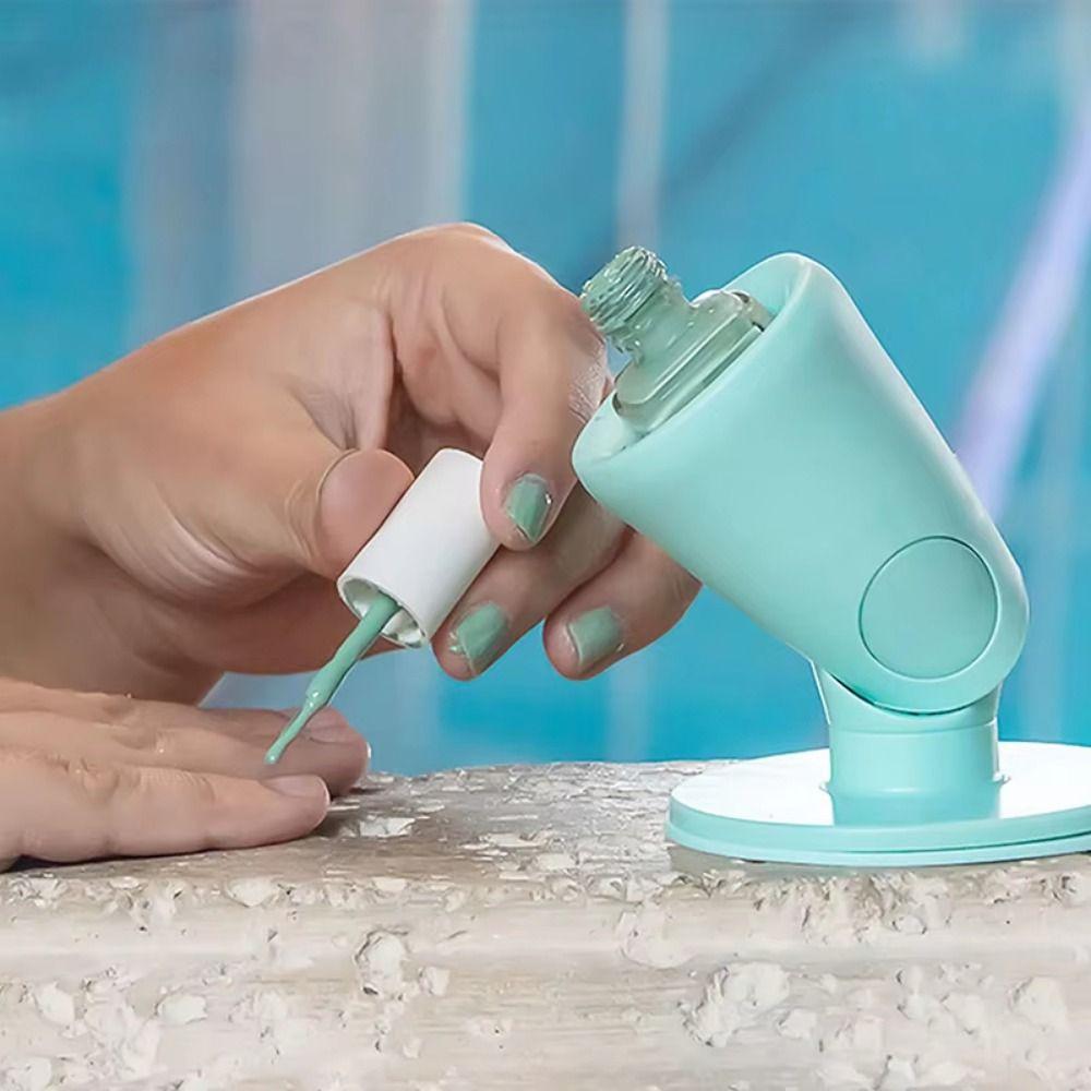 Неопрокидывающееся основание Силиконовый держатель для лака для ногтей Вращающийся органайзер для флаконов лака для ногтей Подарки для фестиваля