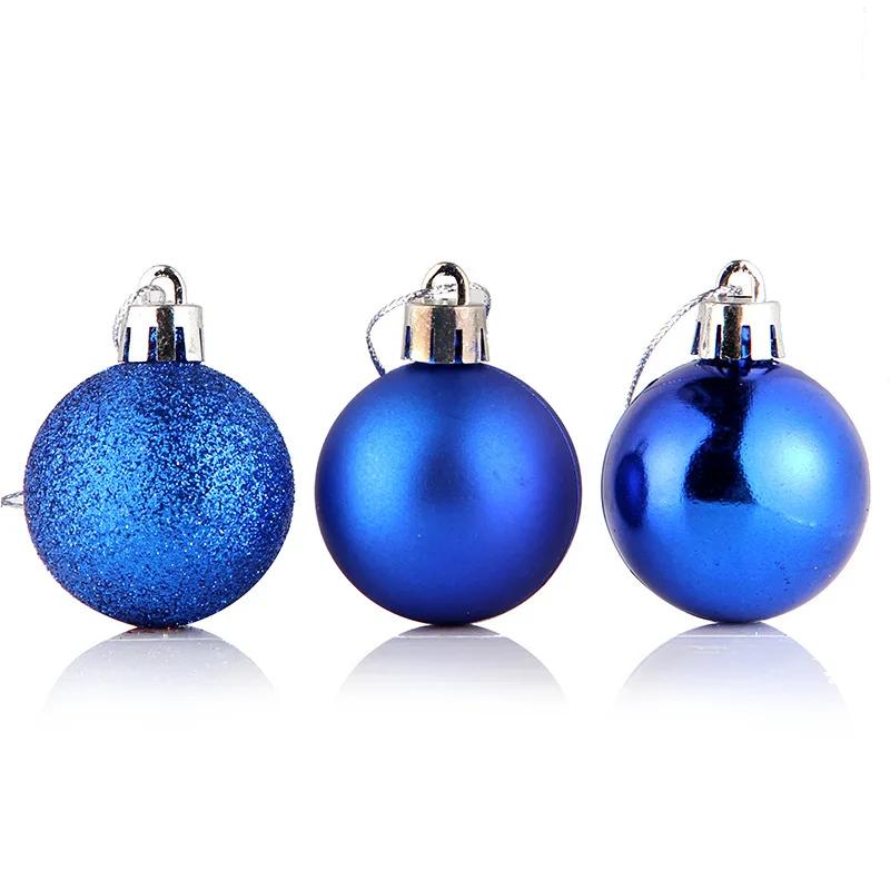 24pcs/Box Christmas Balls Christmas Tree Ornaments Christmas Decoration for Home Party Christmas Hanging Pendant