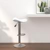 VidaXL Bar Stool Swivel Seat Bistro Counter Chair Pub Stool Counter Seat White Chrome Steel and 335079