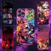 Аниме H-Helluva B-Boss Чехол для телефона для iPhone 17,16,15,14,13,12,Pro,Max,Plus,E,SE4,Air,Mini Черный Мягкий Короб