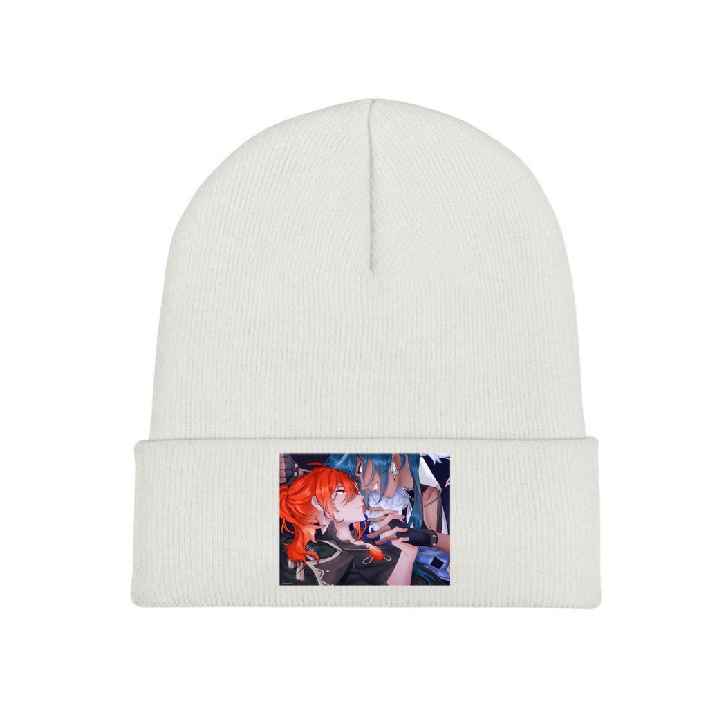 Вязаная шапка Genshin Impact Acg, шапка-бини, осенне-зимняя шапка, теплая шапка унисекс, цветная, Diluc Ragnvindr, игровая шапка для женщин унисекс