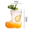 Glass Beer Mug Boot Shaped Drinking Glassware Cold Drink Cup Milk for Parties Celebration Home