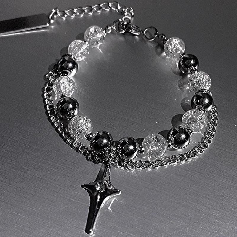 Bracelet Men's Titanium Steel Does Not Fade, High-end Sense Versatile Hip-hop Jewelry Women's Simple Personality Retro Accessories