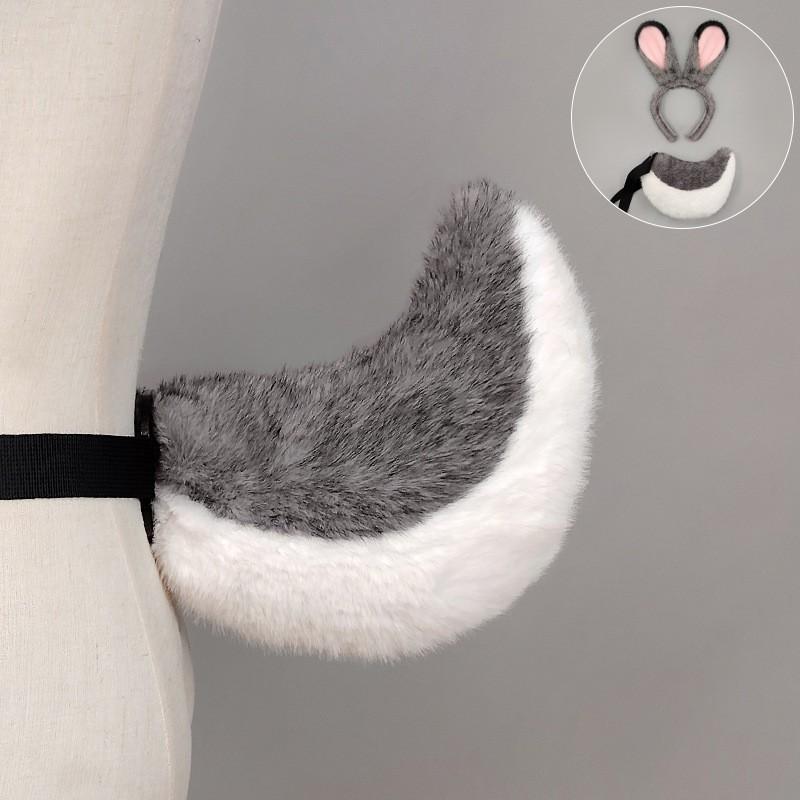 Fox Ears Tail Set Adults Cosplay Costume Accessory Halloween Party Dance Performance Anime Themed