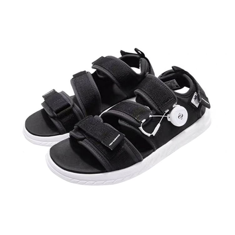 New Balance Nb 900 Comfortable Slide Sandals Unisex Sandals Black White SDL900AB