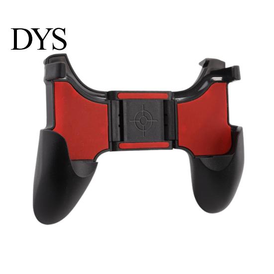 Game Controller Bracket Mobile Phone Holder Non-slip Ergonomic Stretch Function Convenient Four-finger Linkage Joystick ABS Cell Stand for Live