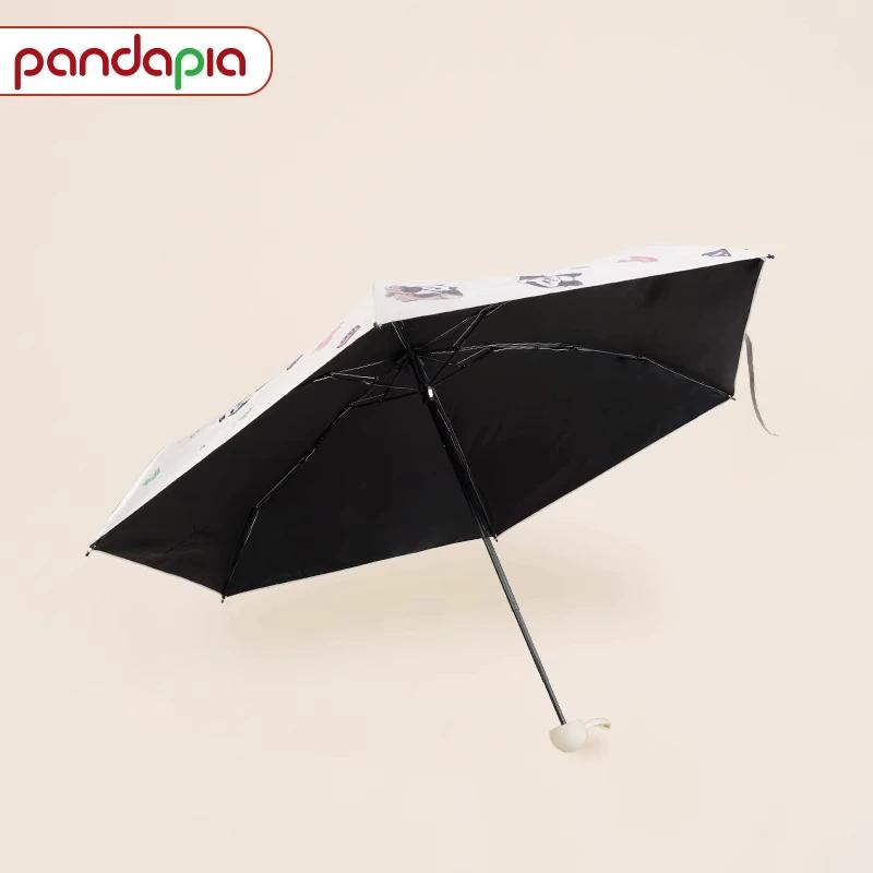 Panda-Themed Cute Umbrella with Panda Print, Dual-Use Sunshade and Rain Umbrella, Uv Protection