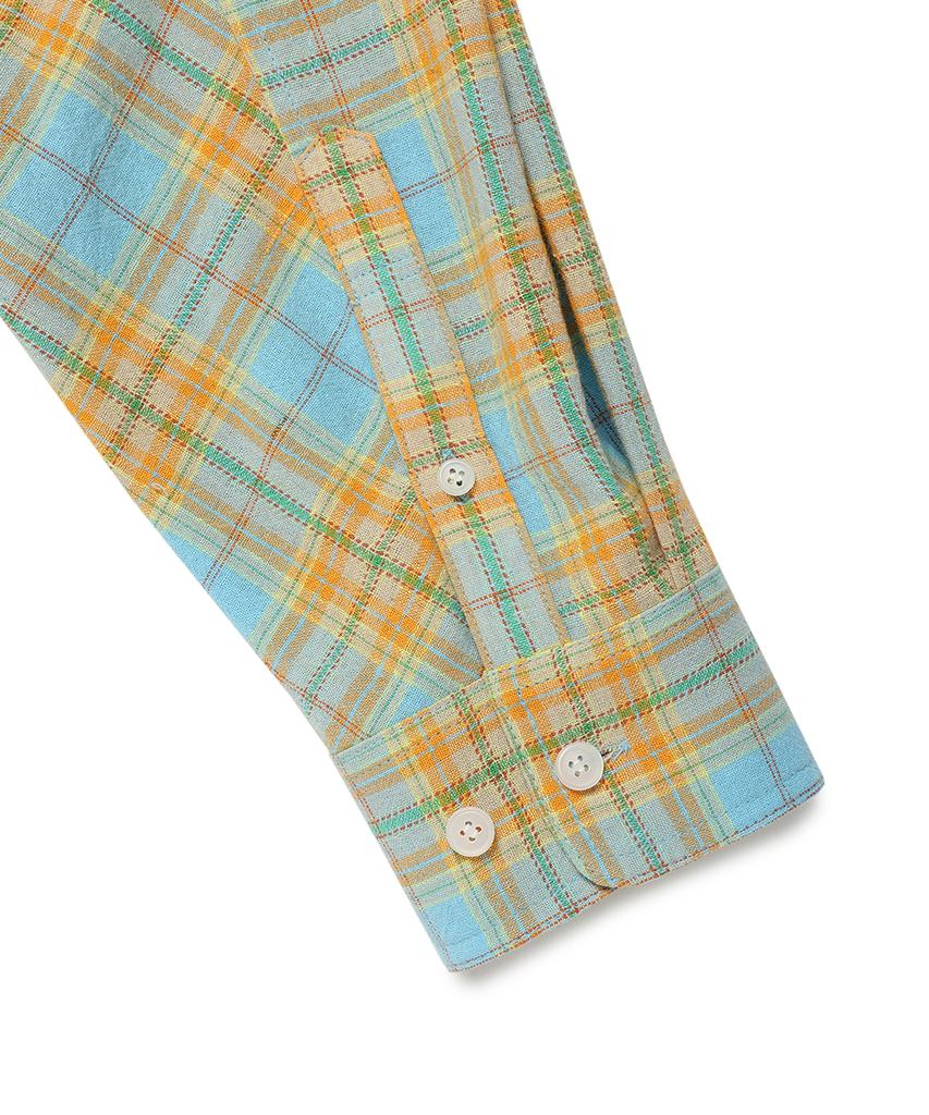 CAVISH Check Shirt Hoodie Blue(Cv2Esuw320A)